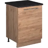 Vicco Wastafelkast Fame-Line, Goudkleurig Eiken/Goudkleurig Eiken, 60 cm