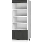 Vicco Keukenrek Fame-Line, Donkergrijs/Wit, 60 cm