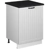 Vicco Keukenonderkast Fame-Line, Wit Landhuis/Wit, 60 cm 1 deur met werkblad