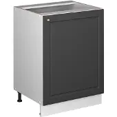 Vicco Keukenonderkast Fame-Line, Anthrazit-Gold Landhaus/Wit, 60 cm 1 deur zonder werkblad