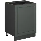 Vicco Keukenonderkast Fame-Line, Groen-Goud Landhuis/Antraciet, 60 cm 1 deur zonder werkblad