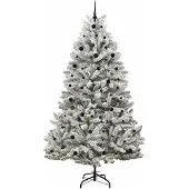 vidaXL Kunstkerstboom 240 cm 300 LED's Warmwit PVC en Staal