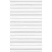 vidaXL Zebra rolgordijn 145x200 cm stofbreedte 140,9cm polyester wit