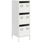vidaXL Hoge kast 39x35x103,5 cm staal zwart