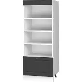 Vicco Keukenrek Fame-Line, Anthrazit-Gold Landhaus/Wit, 60 cm