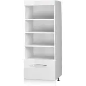 Vicco Keukenrek Fame-Line, Wit Hoogglans/Wit, 60 cm