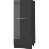 Vicco Opbergkast Fame-Line, Antraciet Hoogglans/Antraciet, 60 cm