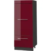 Vicco Opbergkast Fame-Line, Bordeauxrode hoogglans/Antraciet, 60 cm