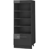 Vicco Keukenrek Fame-Line, Antraciet Hoogglans/Antraciet, 60 cm