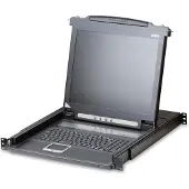Aten CL1000M KVM-Console, 43cm LCD, VGA, PS/2, US-Layout