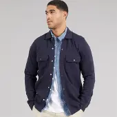 Threadbare Heren shirt met lange mouwen Navy