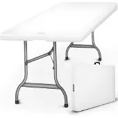 OEM Opklapbare tuintafel, 180x75 cm, stevig, geschikt voor 6 personen