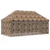 vidaXL Opklapbare paviljoen met 4 zijwanden, 3 x 6 meter, camouflageprint (bos)