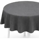 BC-Agentur Tafelkleed voor buiten, zacht schuim, diameter 140 cm - Anthraciet