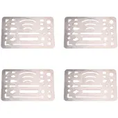 ISTOVO 4X Stainless Steel 27 Patterns Erasing Drawing Drafting Tool Shield