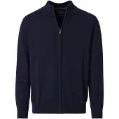 Casamoda Regular Fit Vest marine, Effen