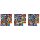 Torribaly 72Stuks Zelfklevende MozaïEk Baksteen Tegel 3D Sticker Keuken Badkamer Muurstickers-15X15Cm