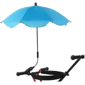ISTOVO Universele Paraplu voor Kinderwagen, Verstelbare Zonnekap met UV-Bescherming, Blauw.