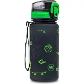 CoolPack Brisk Bidon 400ml Z Czarną Deskorolką - Tritan BPA-Vrij