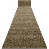 Rugsx KESHAN Wollen loper 1044/53533 Oosters beige / groen 80cm 80x330 cm