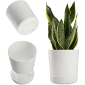 Kadax De Witte van de Pot 15cm - Stijlvols van Kunststof Duurzaam