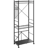 SoBuy Portemanteau sur pied gris foncé 70x38x175 cm