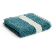 HAY Stripe handdoek Petrol blue, 30x30 cm
