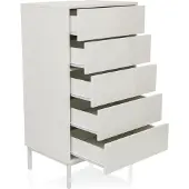 Hjh LIVING Sideboard / commode BJORDAL 55x40x100 cm 5 laden wit