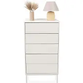 Hjh LIVING Sideboard / commode BJORDAL 55x40x100 cm 5 laden wit