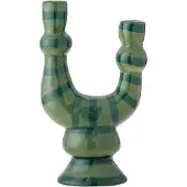 Bloomingville - Salandy Candle Holder - Green - Stoneware