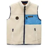 Napapijri Bodywarmer 'Yupik V 2' lichtbeige / royal blue/koningsblauw