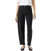 Garcia Chyla dames Jeans, 30/30, Zwart, Barrel fit