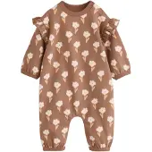 Next Rompertje/body chocoladebruin / lichtbruin / rosa / wit