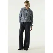 Garcia U260111 dames Broek, M, Blauw, Wide fit