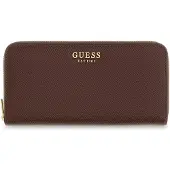 GUESS portemonnee Danielle SLG Zip Around Wallet Brown donkerbruin