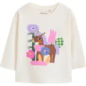 Next Shirt 'Pferd' ecru / bruin / sering / rosa