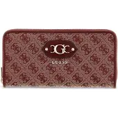 GUESS portemonnee Samantha SLG Zip Around Wallet Merlot Logo wijnrood