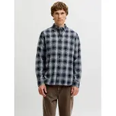 Jack & Jones Overhemd 'JPRBluharvey' donkerblauw / lichtgrijs
