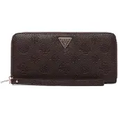 GUESS portemonnee Blake SLG Zip Around Wallet Brown Logo donkerbruin