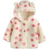 Next Fleece jas crème / pink
