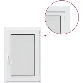 vidaXL Kelderraam RISOR 50 x 100 cm PVC en Glas