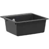 vidaXL Enkele keukenspoelbak Graniet 47 x 44 x 19 cm Grafiet