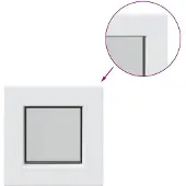 vidaXL Kelderraam RISOR 30 x 30 cm PVC en Glas