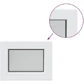 vidaXL Kelderraam Interne Kleur Wit RISOR 35 x 30 cm