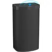 HOMCOM Sensor Bin-Edelstahl, Kunststoff-38L x 28,5B x 69H cm-Schwarz