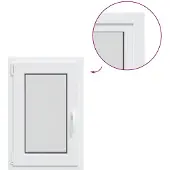 vidaXL Kelderraam RISOR 50 x 70 cm PVC en Glas