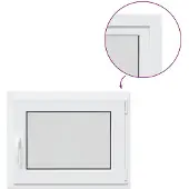vidaXL Kelderraam RISOR 50 x 55 cm PVC en Glas