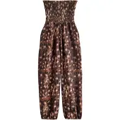 Next Jumpsuit beige / bruin / donkerbruin