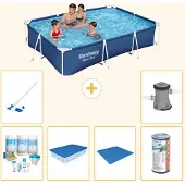 Bestway Steel Pro, rechthoekig zwembad - 300x201x66 cm - 7-delig - S21548