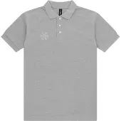 Osaka Polo Unisex Basic Heather Grey-XS